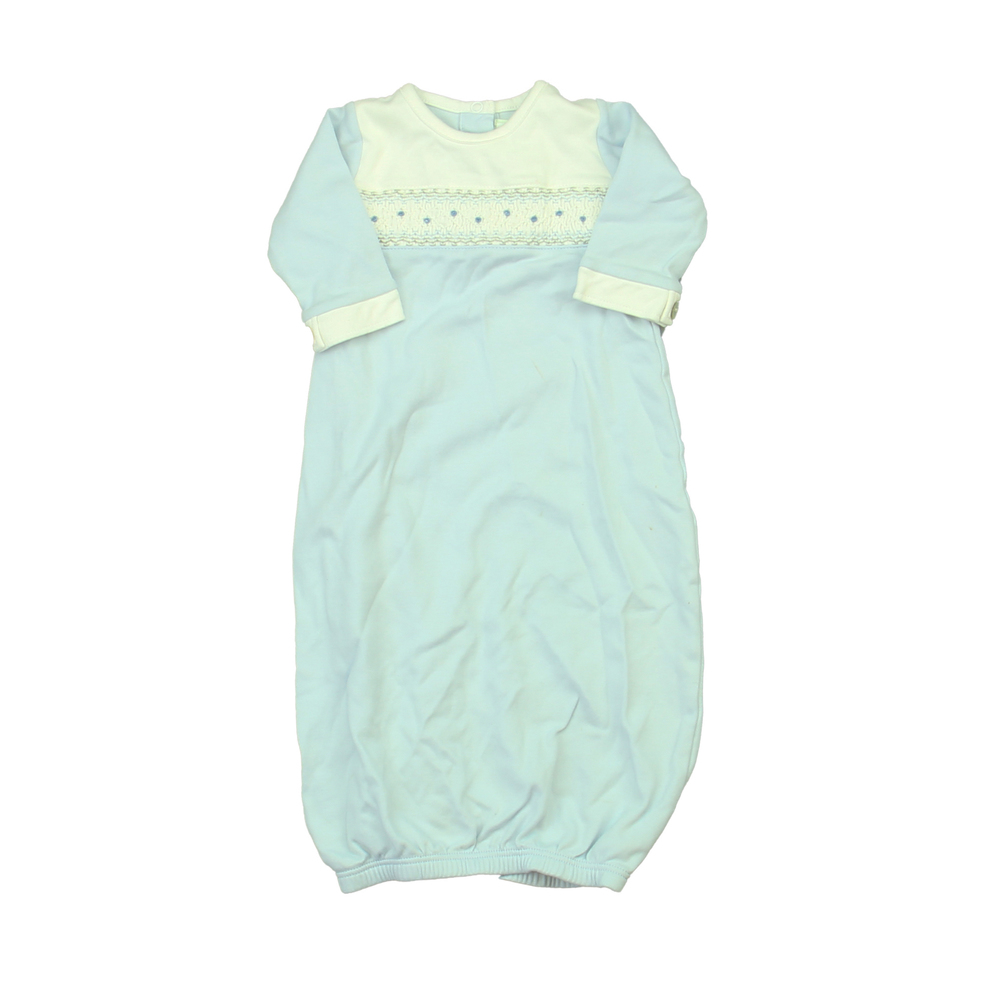 Baby Threads Boys White | Blue Long Sleeve Outfit size: 0 Months